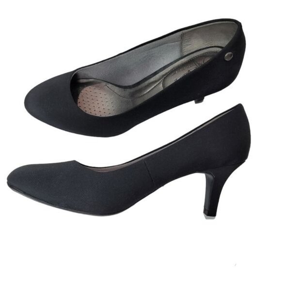 LifeStride Parigi Round Toe Pumps in Black Size 10 W - Picture 1 of 13